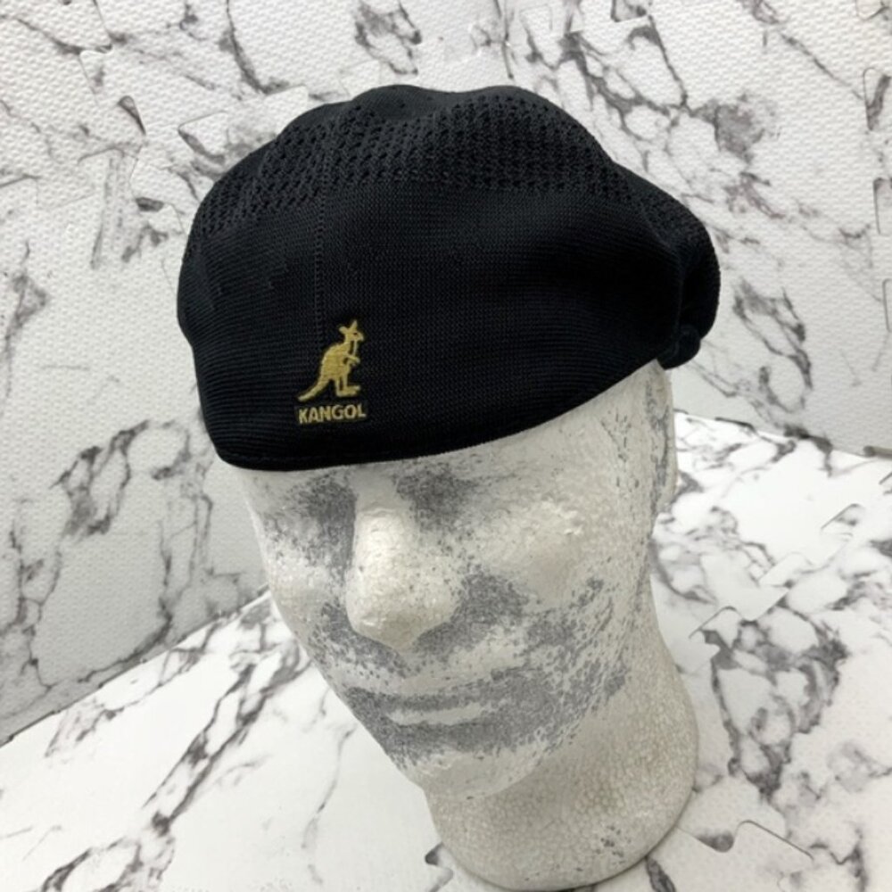 Kangol Black | Gold Tropic 504 Ventair Casual Hat NWT